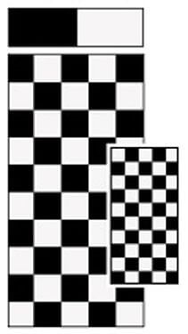 Carefree JU149A00 RV Awning Vinyl Fabric 13'-2" - Checkered Flag With White Weatherguard
