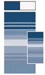 Carefree of Colorado JU178E00 RV Awning Vinyl Fabric 17' - Ocean Blue Dune Stripe With White Weatherguard