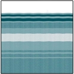 Carefree of Colorado JU198C00 RV Awning Fabric 18'-2" - Teal Dune Stripe With White Weatherguard