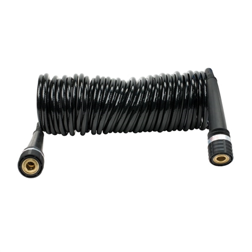 Viair 00034 Coiled Air Hose With 1/4" Quick Connect Couplers - 30 Ft