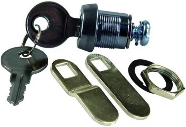 JR Products 00155 Deluxe 5/8" Compartment Door Key Lock