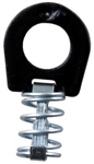 JR Products 00225 Water Heater Door Latch, Universal Metal Spring-Loaded Thumb Screw, Black