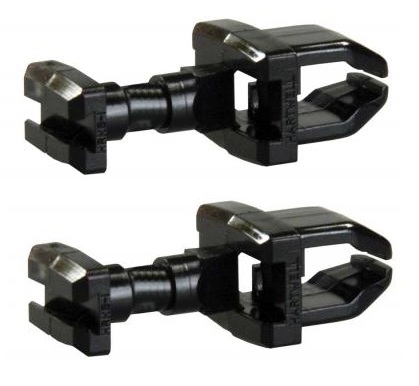 JR Products 00245 Refrigerator Vent Latch, Thick Wall, Fits Panel Walls Up to 0.125", Black, 2 Pack