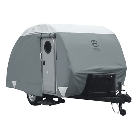 Classic Accessories 80-296-143101-RT OverDrive PolyPRO 3 Deluxe Cover Teardrop Trailers - Fits 8'