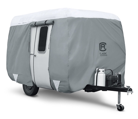 Classic Accessories 80-294-143101-RT PolyPro 3 Molded Fiberglass Travel Trailer Cover - 8'-10'