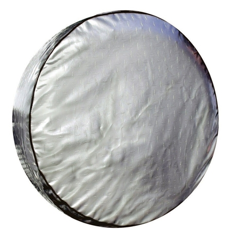 ADCO 9751 Silver Diamond Plated Spare Tire Cover A - 34"