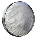 ADCO 9753 Silver Diamond Plated Spare Tire Cover C - 31-1/4"