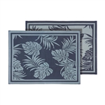 Faulkner Reversible RV Patio Mat - Blue Paradise Design - 9' x 12'