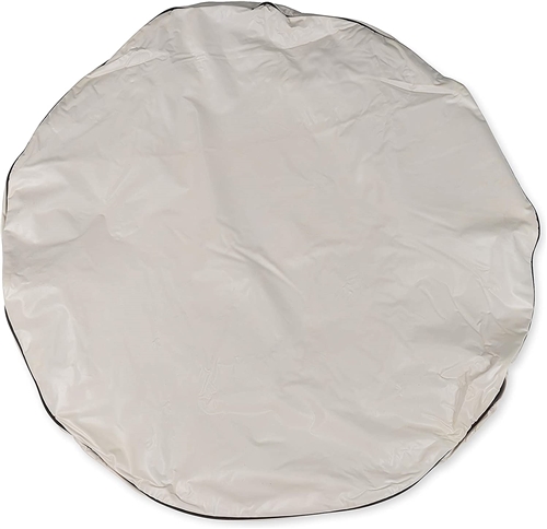 Camco 45355 Vinyl Spare Tire Cover - Colonial White - 28"