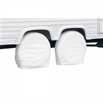 Classic Accessories RV Wheel Covers - White - 33"-36"