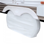 Classic Accessories Dual Axle Wheel Cover - White - Up To 27"