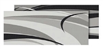 Faulkner 53012 Black And Gray RV Patio Mat - 9' x 12'