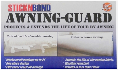 Heng's Industries 60090 Stick-N-Bond Protect & Extend Black Awning Guard 21' x 8"