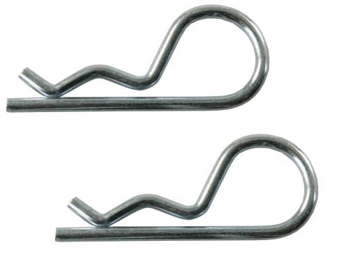 JR Products 01014 5/8" Hitch Pin Clips, 11/64" Diameter, 2-Pack