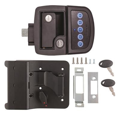 AP Products 013-520 Bauer RV Entry Door Lock With Keys - Black