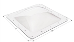 ICON 01818 RV Square Skylight 18" x 18" - Clear