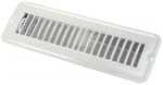 JR Products 02-28905 2" x 10" Dampered Floor Register, Metal, White, OEM Replacement Size