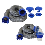 Duraflex Gator 21 Mil Polypropylene Wire Reinforced Sewer Hose Kit, 30 Ft