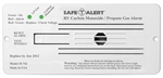 Safe-T-Alert 35-742-WT 35 Series Dual CO/LP Gas Detector - Flush Mount - White