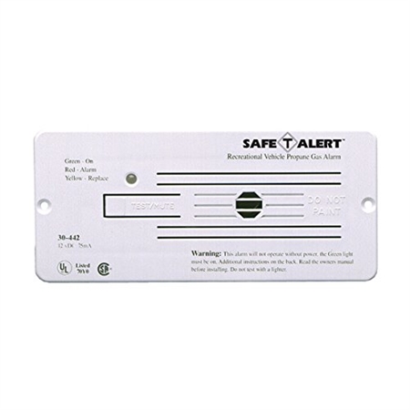 Safe-T-Alert 30-442-P-WT Classic 30 Series Propane/LP Gas Detector - Flush Mount - White