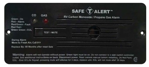 Safe-T-Alert 35-742-BL 35 Series Dual CO/LP Gas Detector - Flush Mount - Black