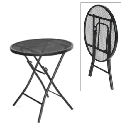 Prime Products Black Steel Bistro Table