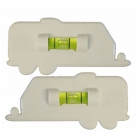 Prime Products 28-0122 Trailer Bubble Level - White - 2 Pack