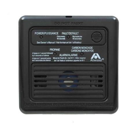 Atwood 31012 Dual RV LP/CO Alarm - Black