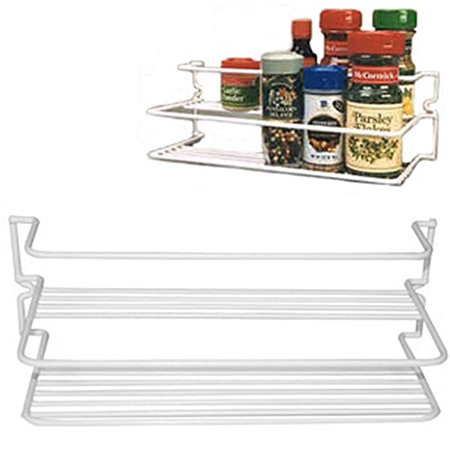 AP Products 004-506 Double Spice Rack - White