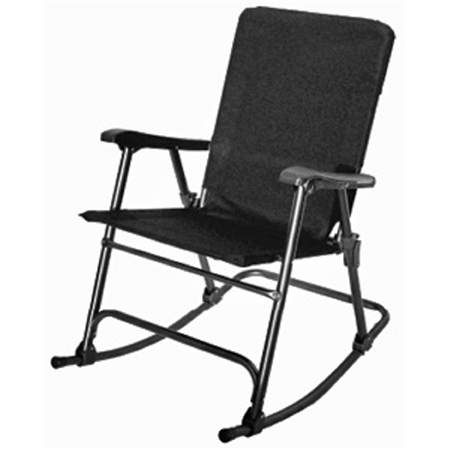 Prime Products 13-6509 Elite Folding Rocking Chair - Black