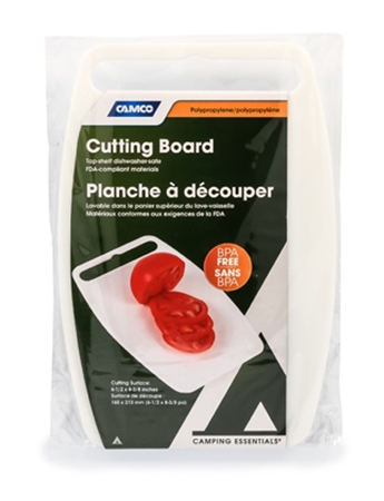 Camco 51300 Plastic Cutting Board - White