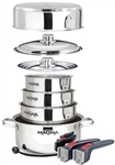 Magma A10-360L-IND 10-Piece Gourmet Nesting Induction Cookware Set