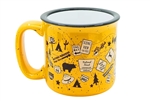 Camp Casual CC-004T Tangerine Trip 15 Oz Ceramic Travel Mug