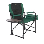 Faulkner 52287 El Capitan Folding Director's Chair With Cooler - Green/Black