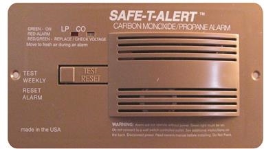 Safe-T-Alert 70-742-P-BR Dual CO/LP RV Gas Alarm - Brown