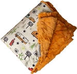 Camp Casual CC-005RT The Throw Picnic Blanket 50" x 60" - Road Trip