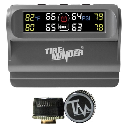 TireMinder TM22138 Trailer TPMS - Solar Powered - 2 Tire Kit
