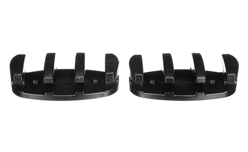 Attwood 11926-7 Zig-Zag Boat Rope Cleat, 3-1/2" Length, Black, Set of 2