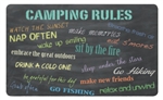 Stephan Roberts STRB-14846-20 Camping Rules Kitchen Mat - 18 x 30