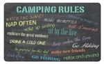 Stephan Roberts Camping Rules Kitchen Mat - 18 x 30