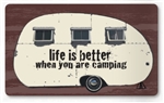 Stephan Roberts CAMP-15341-20 Life Is Better When You Are Camping Kitchen Mat - 18 x 30