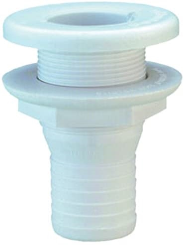 Attwood 3875-3 Thru-Hull Connector Fitting, 3-1/2" Length, 1-1/4" Hull Thickness