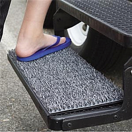 RV Step Covers Wrap Around 3 PCS Non-Slip & Soft RV Step Rug Keep RV Floor Clean Protect Dog's Paw for Curved & Straight Steps RV Stair Covers for Travel Trailer 22 Camper Step Covers 