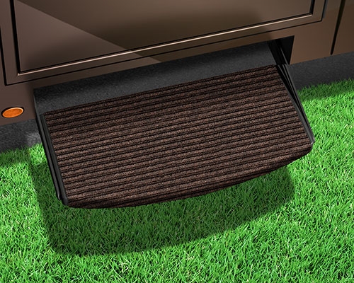 Prest-O-Fit 2-0431 Universal Entry Step Rug - 22" - Coffee Brown