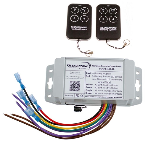 Glendinning Wireless Remote Control Unit with 2 Key Fobs