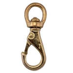 WhiteCap Industries Rotating Eye Snap Hook, 5/8" Hook, 3/4" Ring Diameter, Bronze
