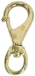 WhiteCap Industries Rotating Eye Snap Hook, 7/8" Hook, 3/4" Ring Diameter, Bronze