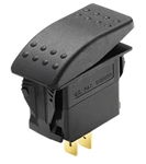 WhiteCap Industries S-7060C Rocker Switch, 20 Amp, 12 Volt, SPDT, Mom-On/Off/Mom-On