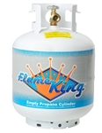 Flame King YSN201 20 Lbs. RV Propane Cylinder with with Type 1 Overflow Protection Device Valve