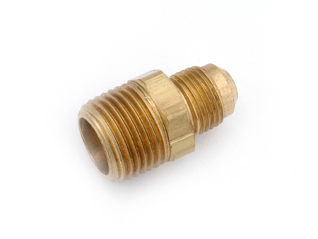 Anderson Brass Half Union Coupling Male Flare To Male Pipe Thread - 5/8"x 1/2"